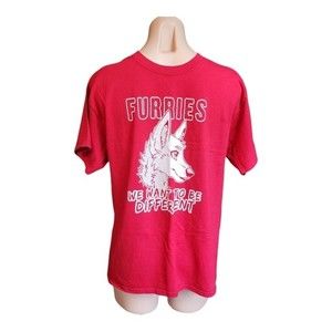 Sz M Gender Neutral Unisex Short Sleeve Crewneck Tee Furry Cosplay Wolf Magna